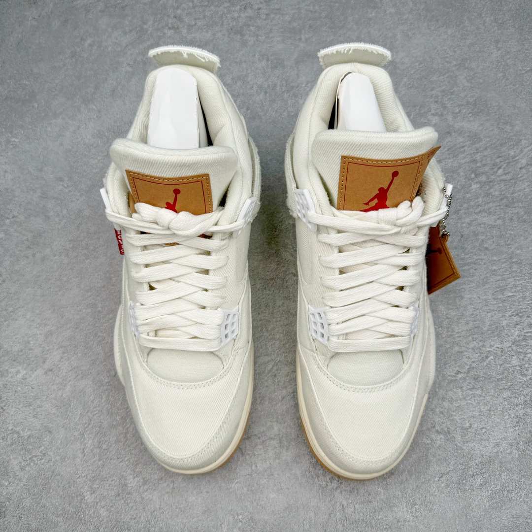 Levi's x Air Jordan 4 Retro 'White Denim' AO2571-100