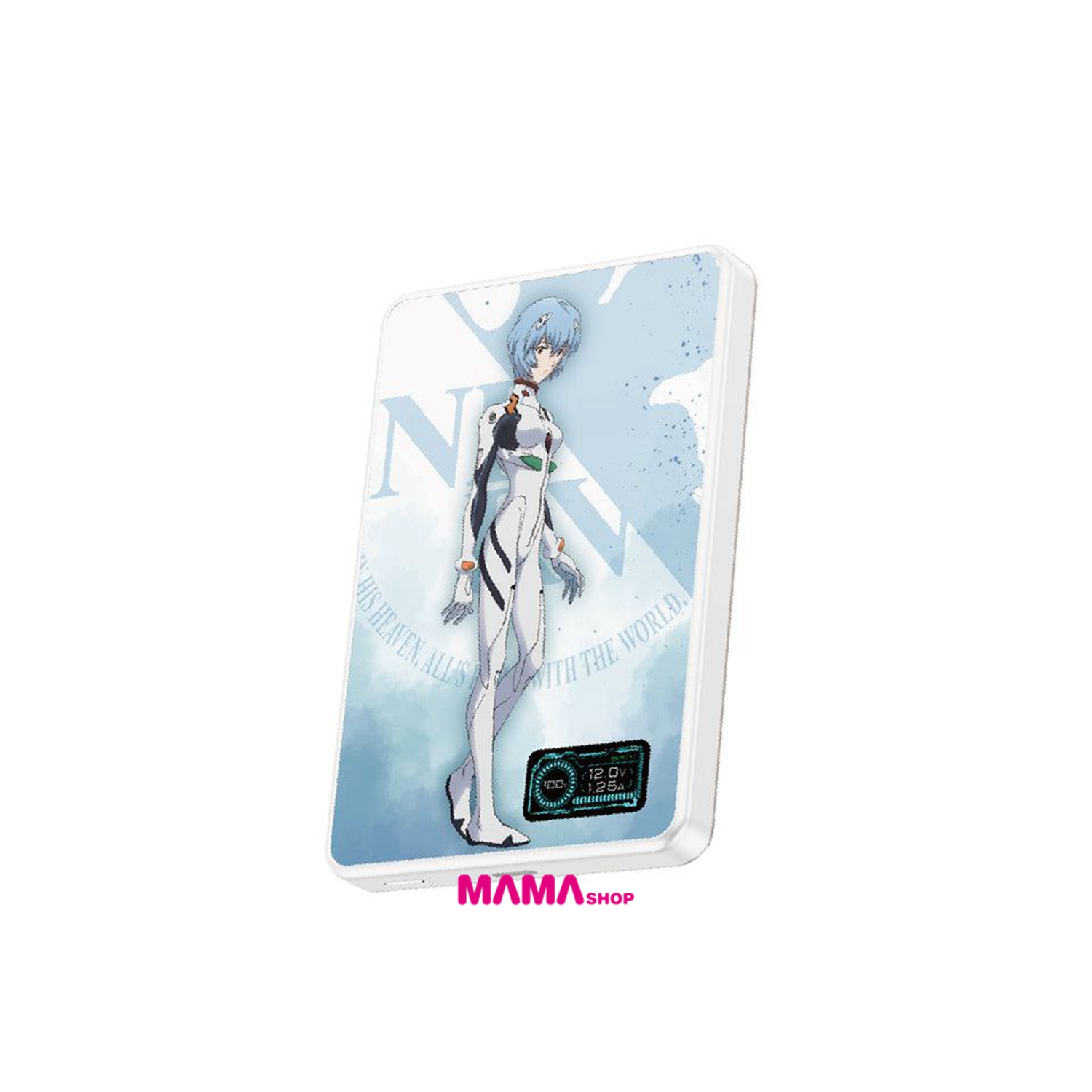 EVA 新世紀福音戰士凌波麗最新技術可刺穿安全電芯 MagDigita² 第3代 彩屏顯示 鋁合金 10000mAh PD3.0+QI2 磁吸移動電源 MDT2