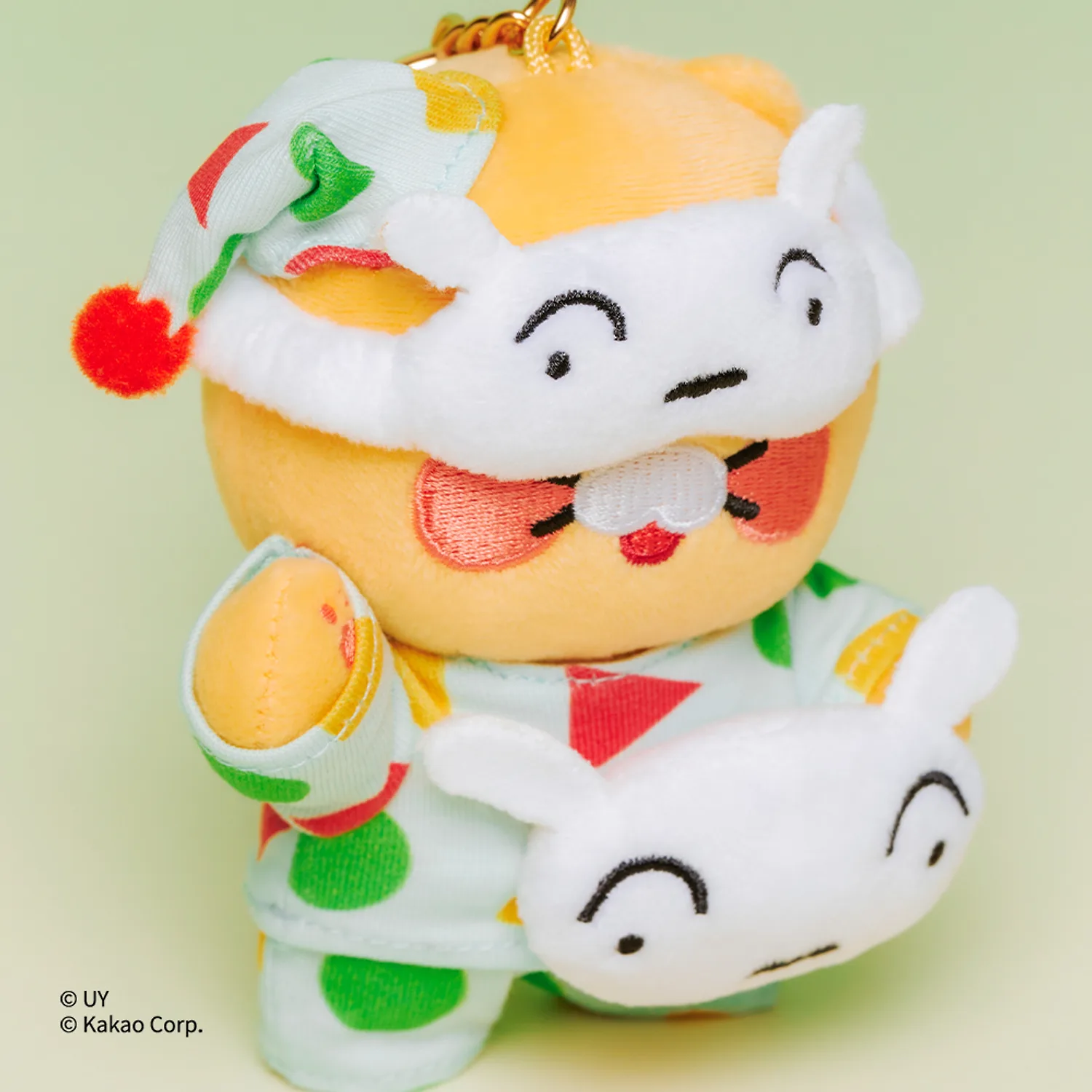 Kakao Friends × 蠟筆小新 聯乘系列 ｜春植睡衣Keyring公仔