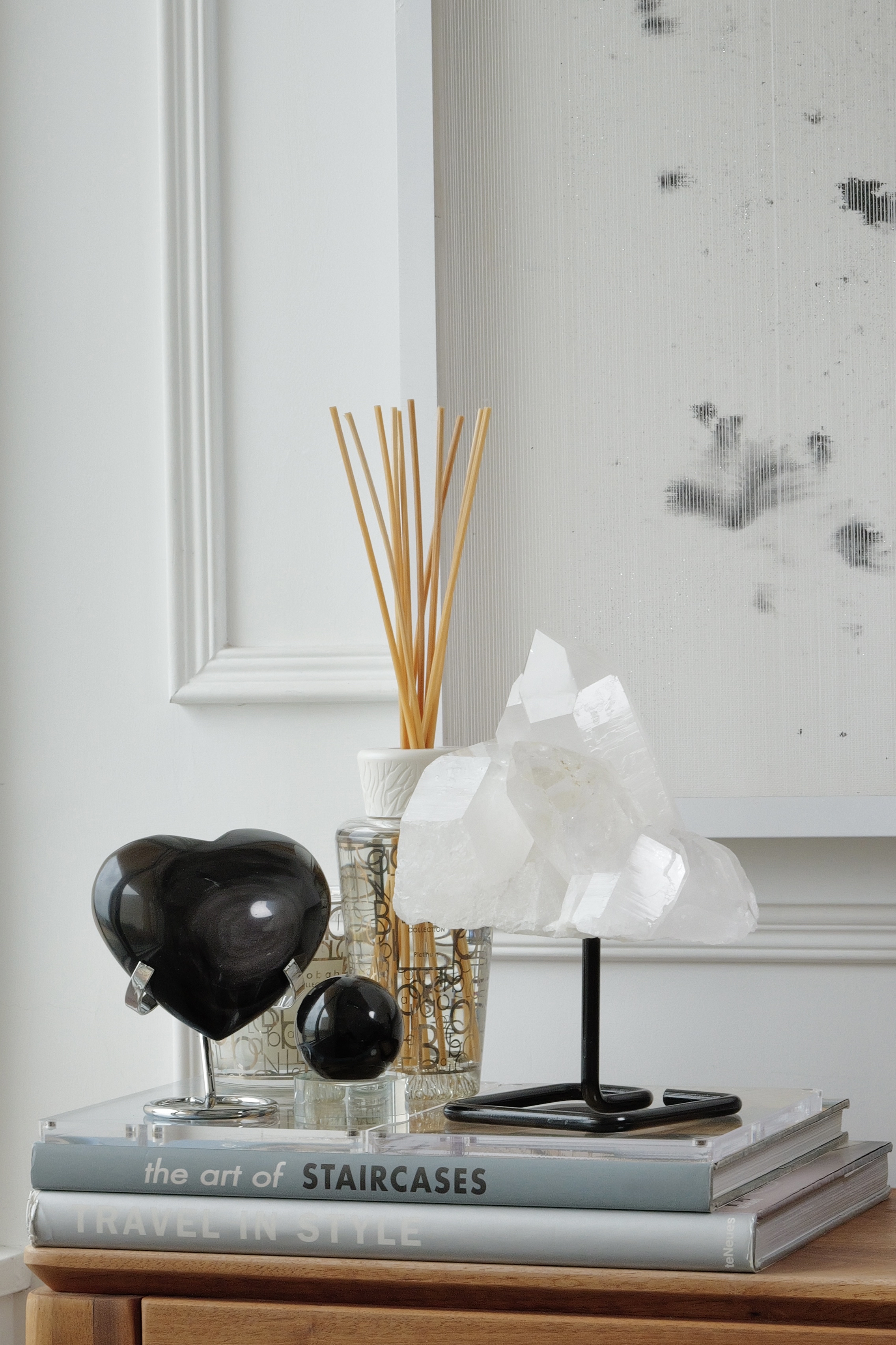 ꧁12.8cm 2.1kg白水晶簇連托架擺件꧂CL.707AC7FG2JT5-RB19*16FF