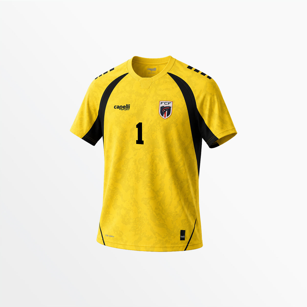 *限定預售【經典見證】Capelli Cabo Verde 佛得角黃色門將球衣連Vozinha 一號官方字 AGA-14279R