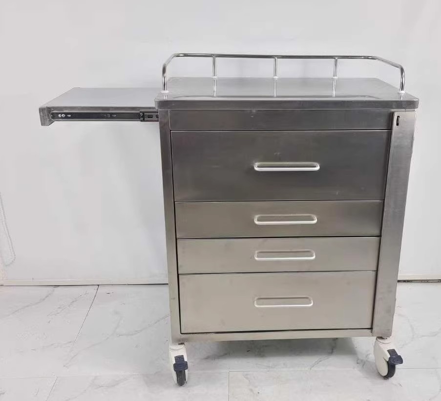 AD-ET02 Stainless Steel Medicine Trolley 不銹鋼藥車 (For inquiry only 此產品需報價)