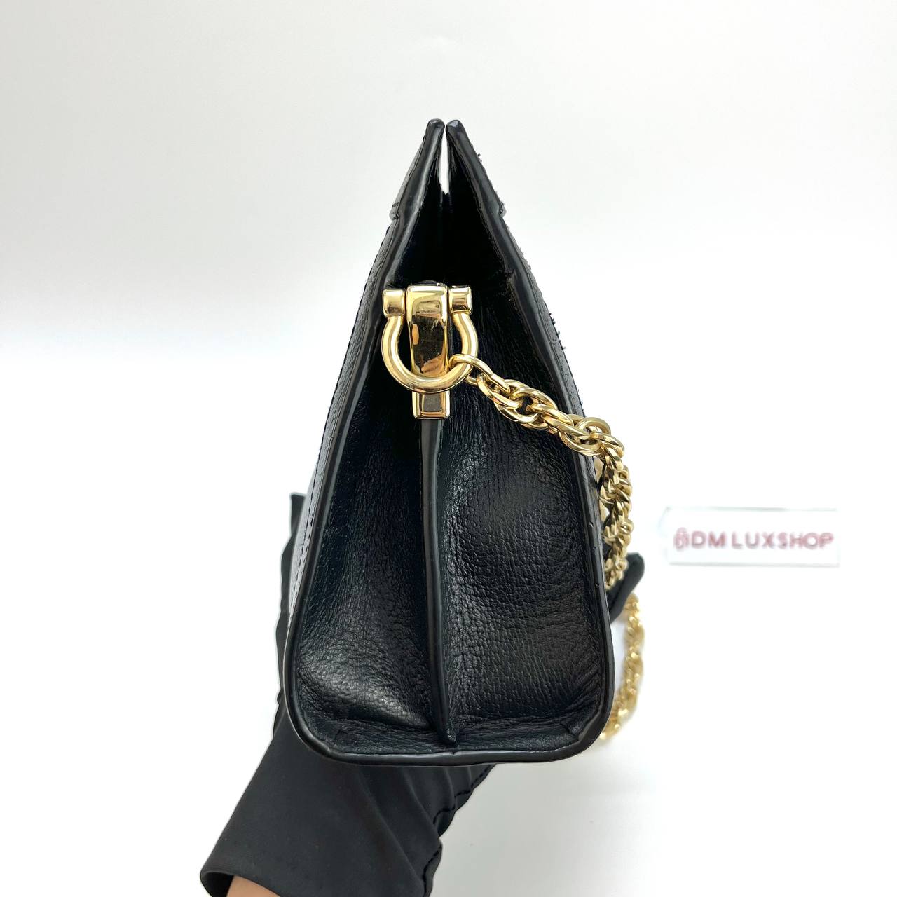 Gucci Black Ophidia Chain Shoulder Bag Small GHW