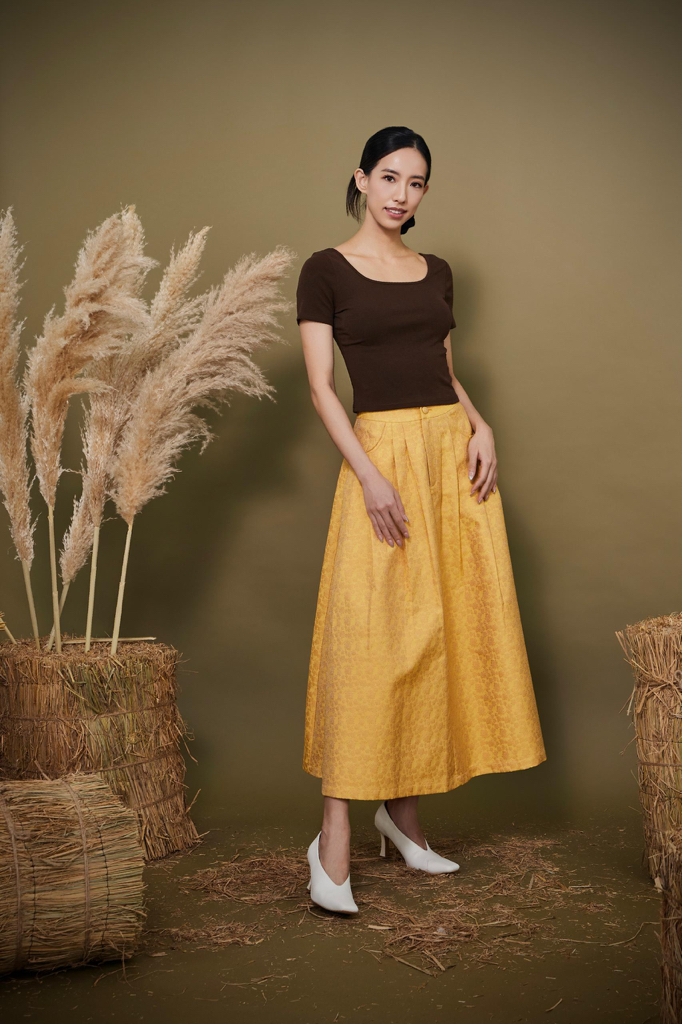 CB2774 Essential Square Neck Ribbed Top