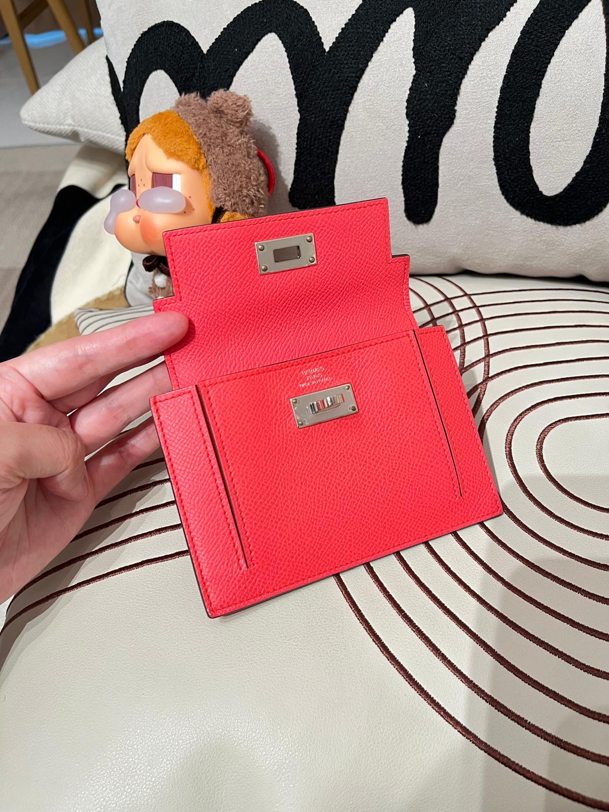 Hermes Kelly Pocket Stamp 100%Authentic,98%new