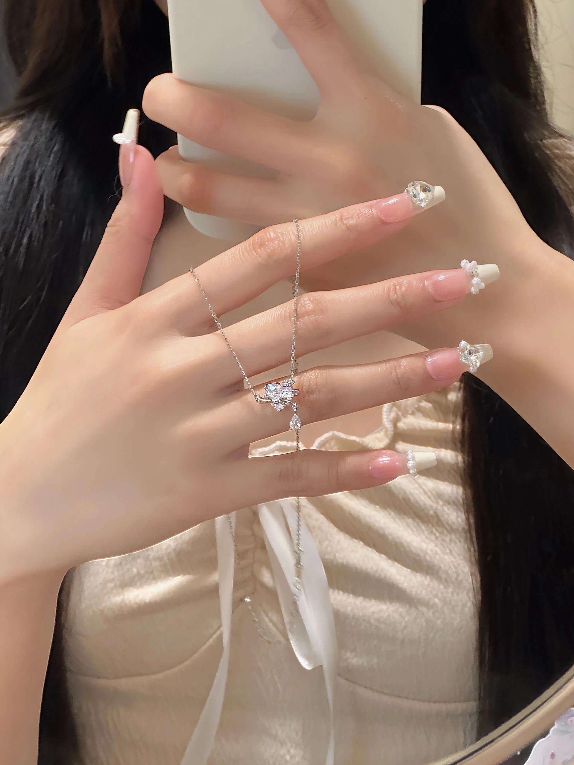 爱心星球环项链