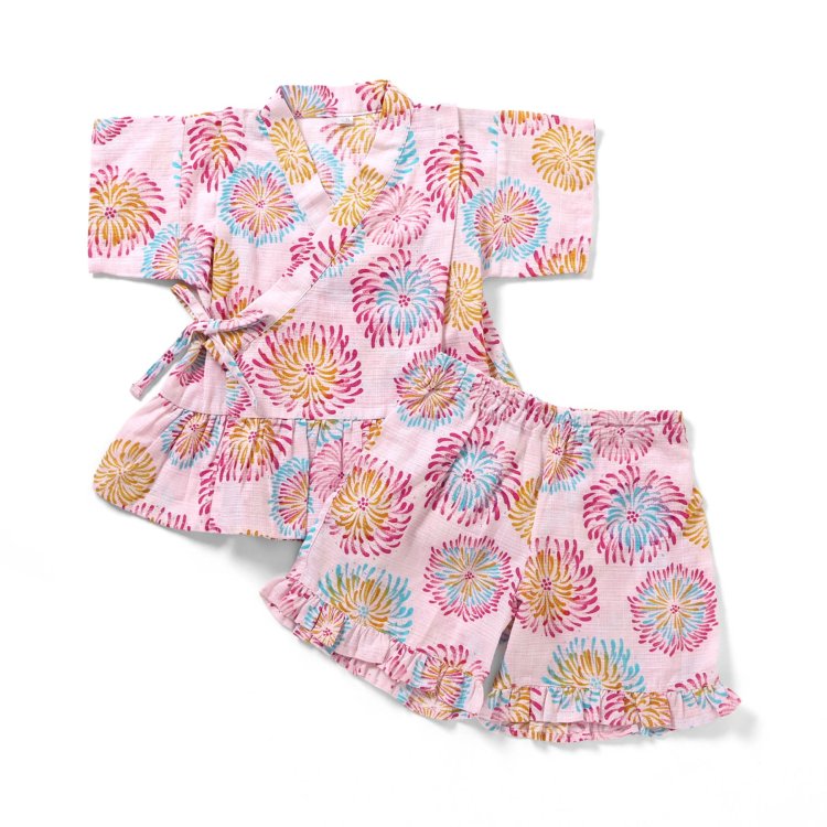 🆕【⭐訂購⭐】🌀 🇯🇵 日本直送 優雅荷葉邊 女童 #甚平 套裝［6款選］ 🌀 [ELCA-0218][260424]