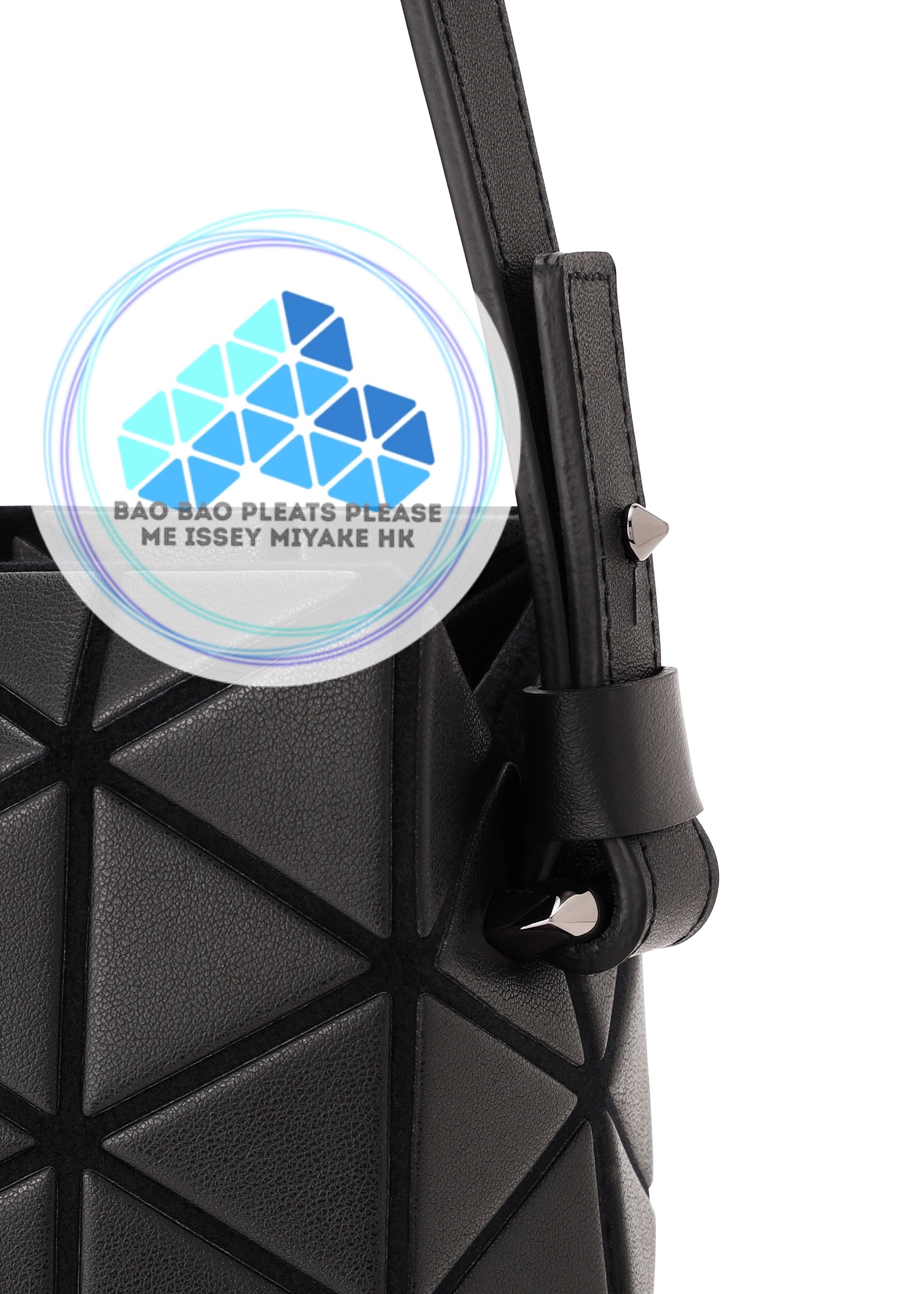 BAO BAO Tonneau 啞面皮革立體三角格手提斜孭兩用袋top handles crossbody 2ways bag L size大尺寸