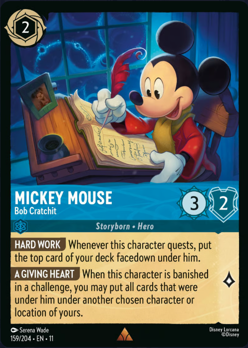 159/204 Mickey Mouse - Bob Cratchit R