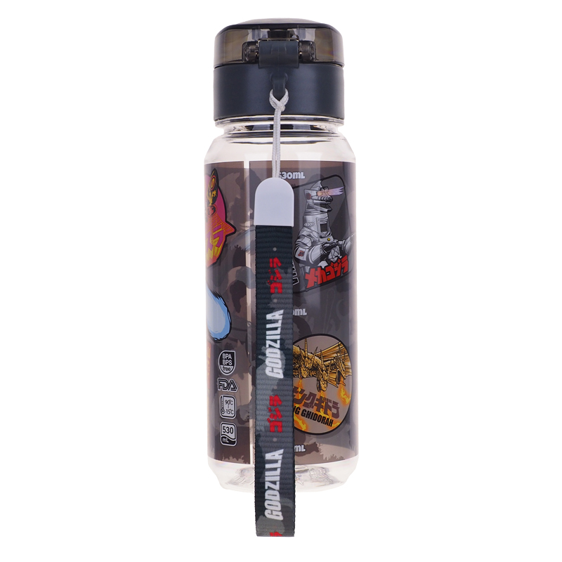 Godzilla 530ml BPA & BPS Free Water Bottle with Strap 膠水樽連手繩