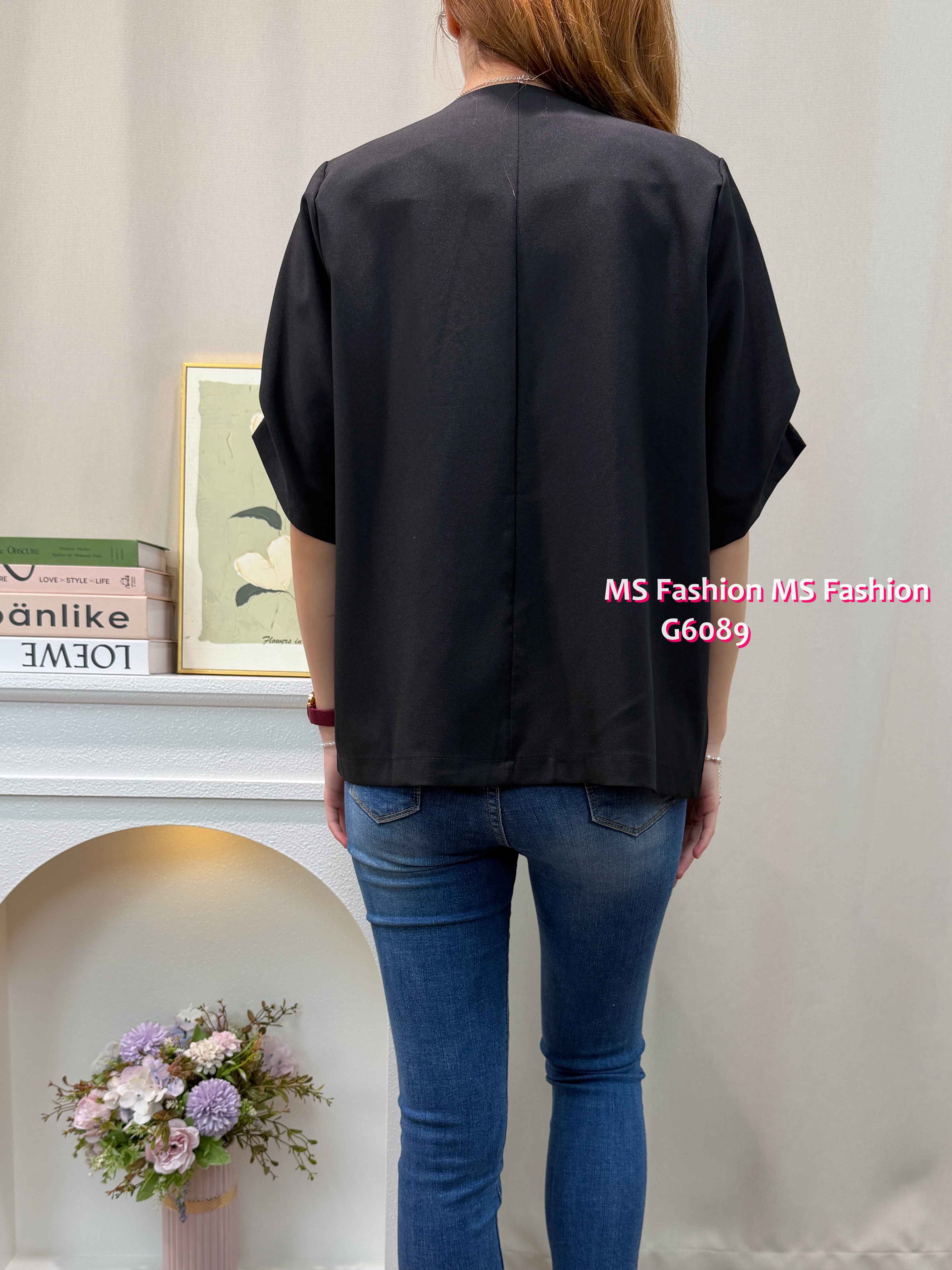 G6189 韓國🇰🇷單鈕短袖薄外套