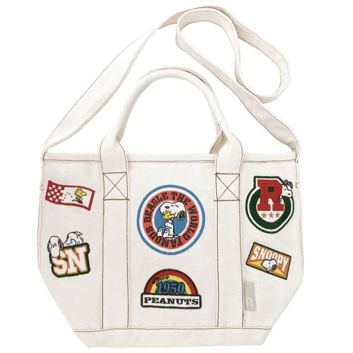 🆕【⭐訂購⭐】🇯🇵 日本直送 🌀Rootote x #Snoopy 貼布刺繡 2Way 斜孭袋/tote bag［3款選］🌀[ELCD-0207] [260423]