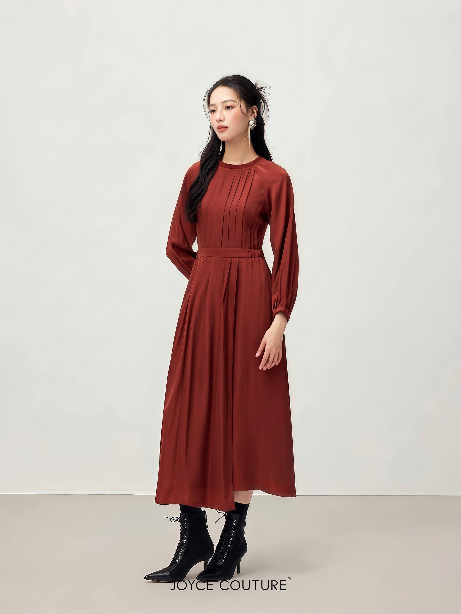 长袖连身裙 D0349