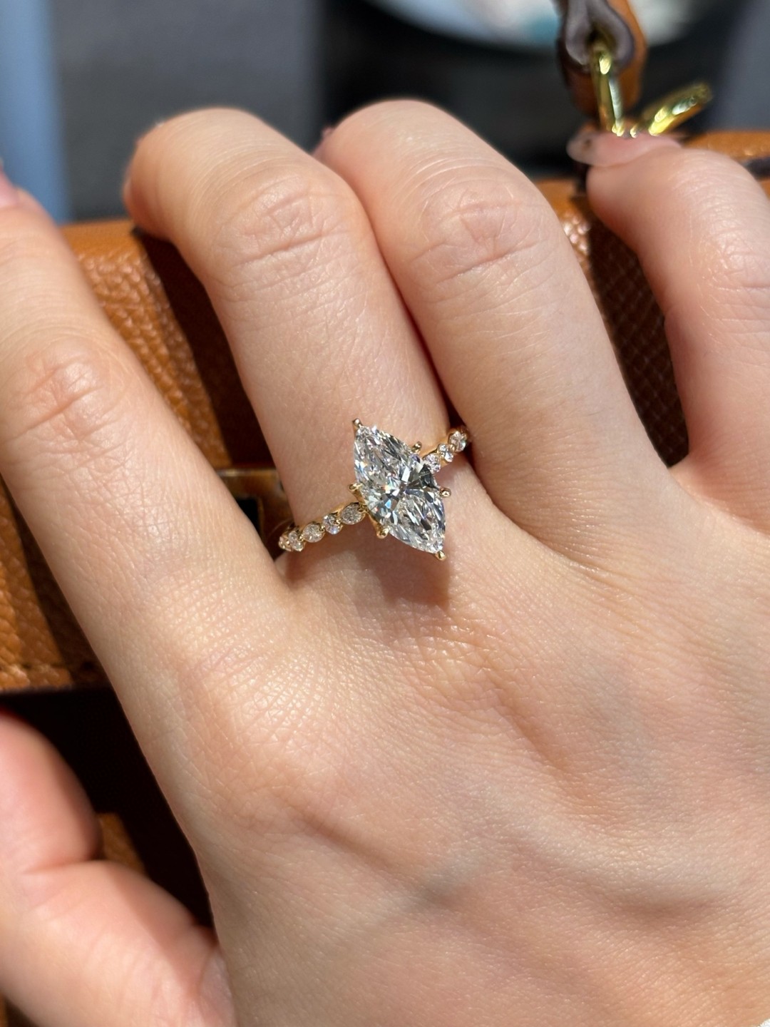 18K Lab Diamond Ring