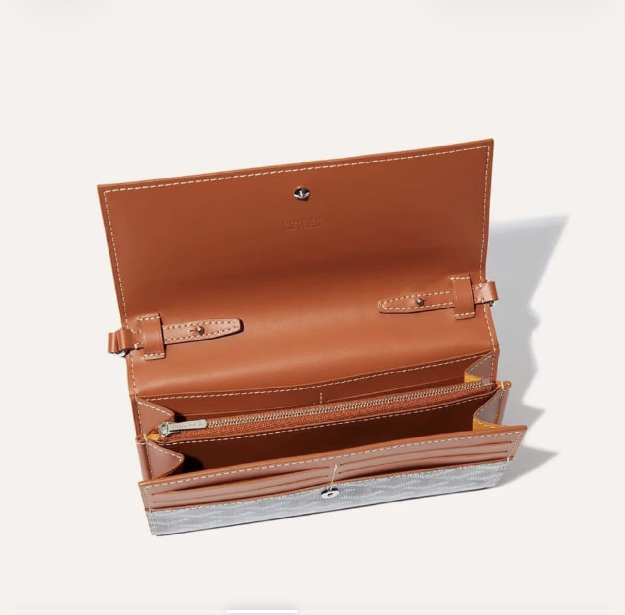 GOYARD 經典印花斜挎錢包