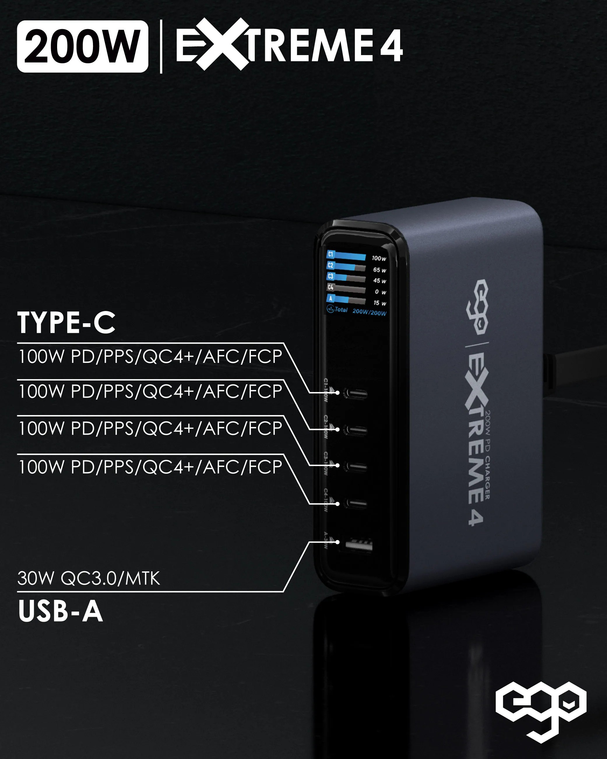 EGO 200W EXTREME 4 充電器