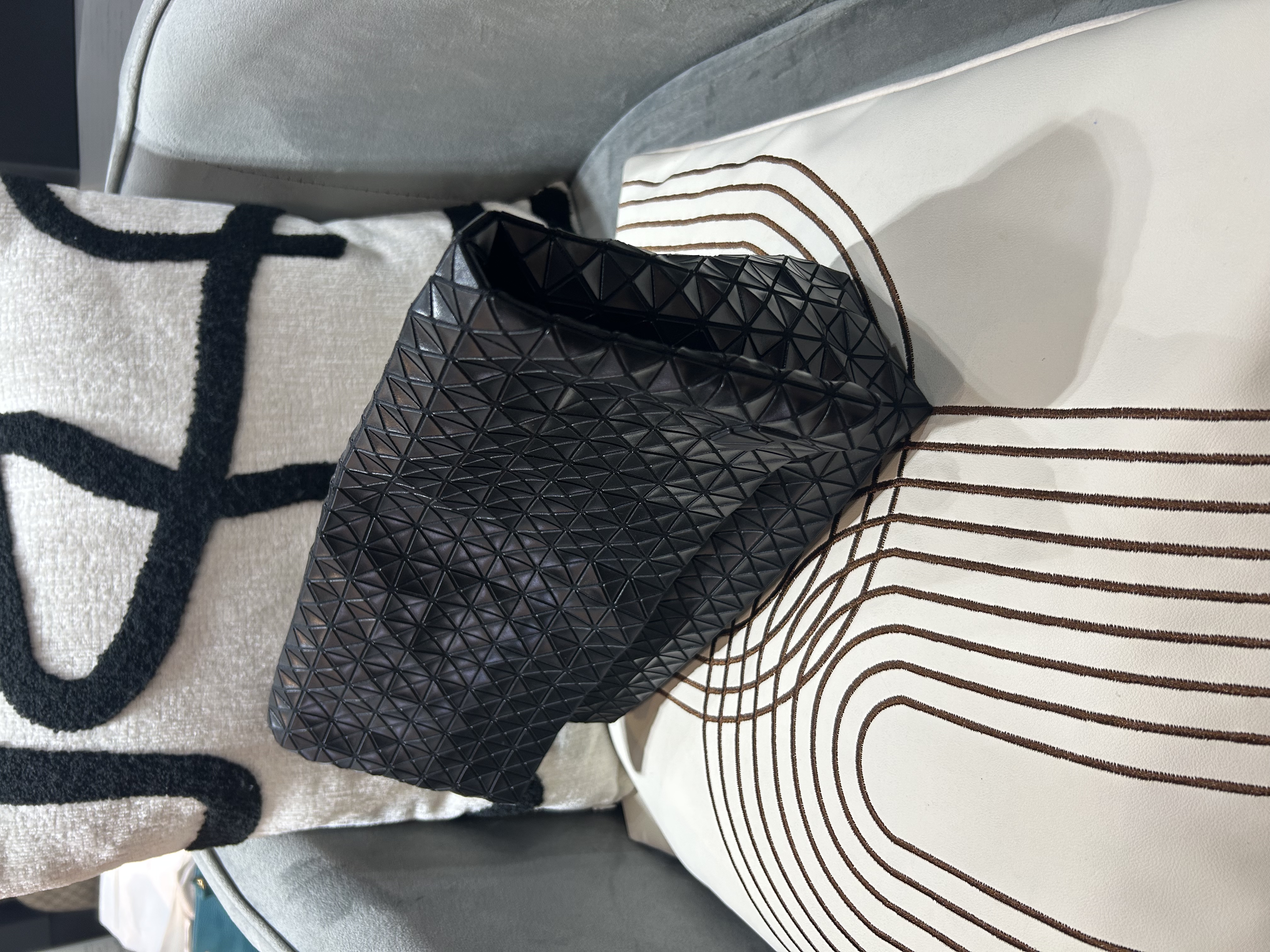 Issey Miyake Bao Bao Fold Clutch Bag Black pouch 100%Authentic, 98%New