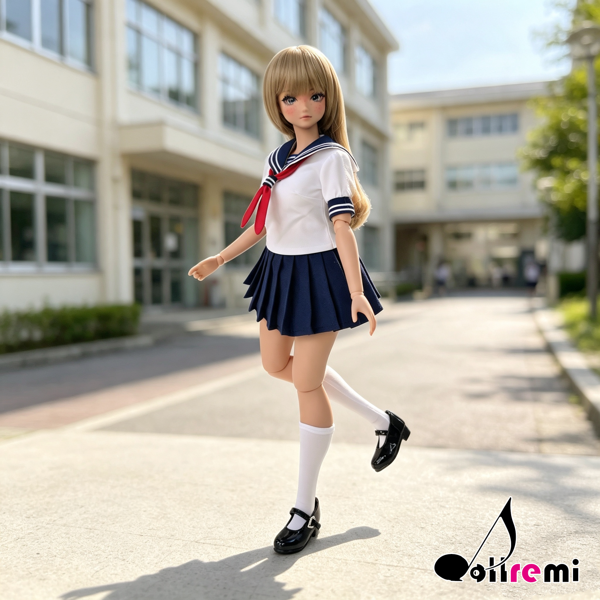 【dollremi】(P026) 短袖校服 Short-sleeved school uniform