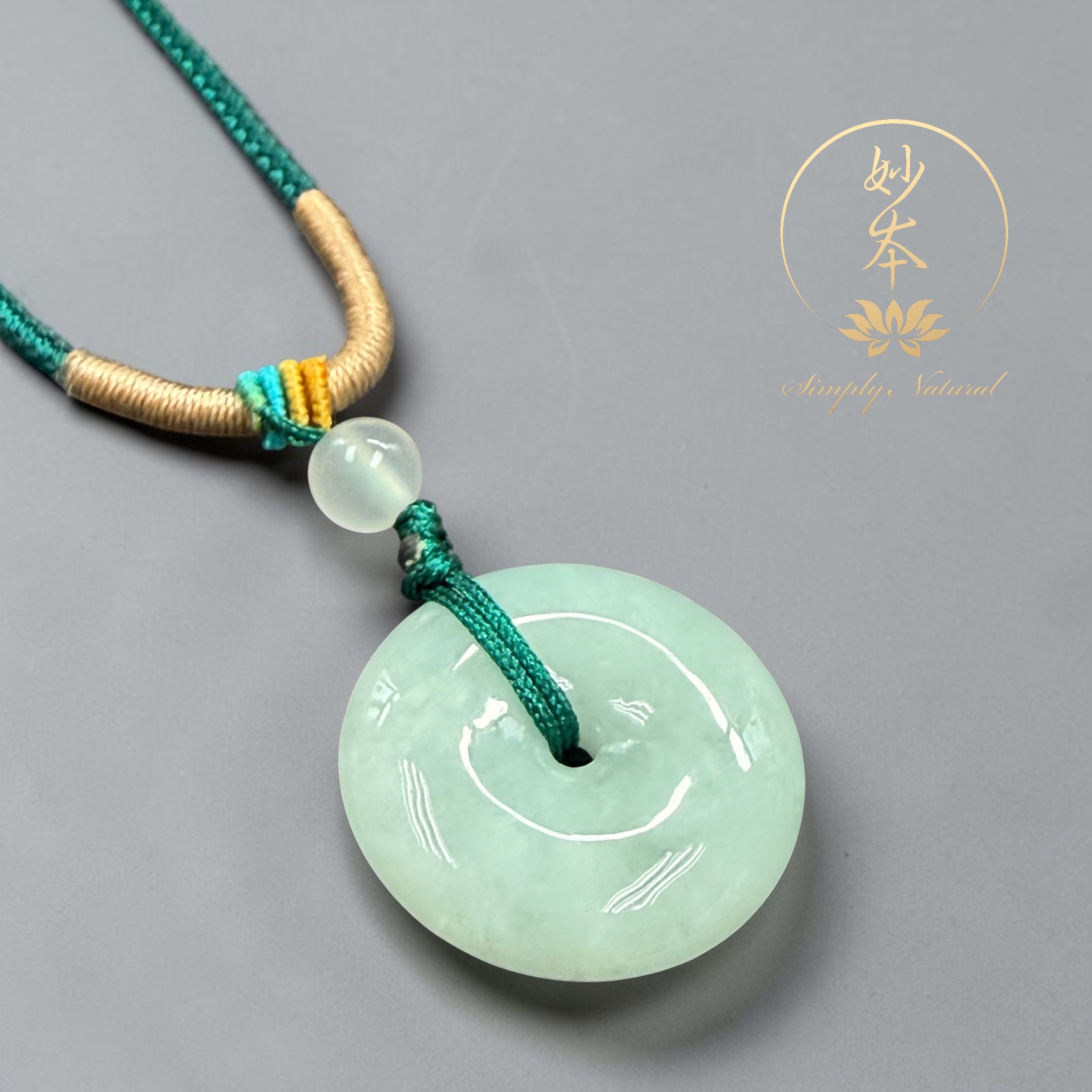 緬甸玉 平安扣（約2cm)吊咀（已加持）隨機發貨