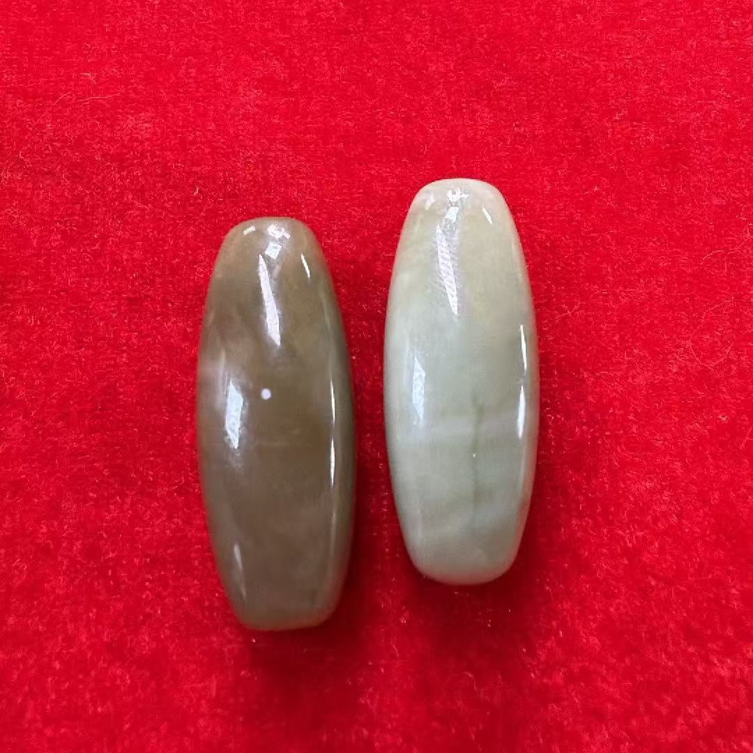 JP2106 AHE2154 黑羊洞三彩天珠(色彩偏綠 )