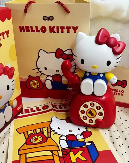 MarTube x HelloKitty 復古電話機搖頭音響
