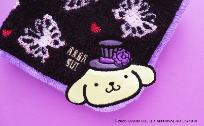 🎀【預訂】Anna Sui x Pompompurin 蝴蝶圖案毛巾 B