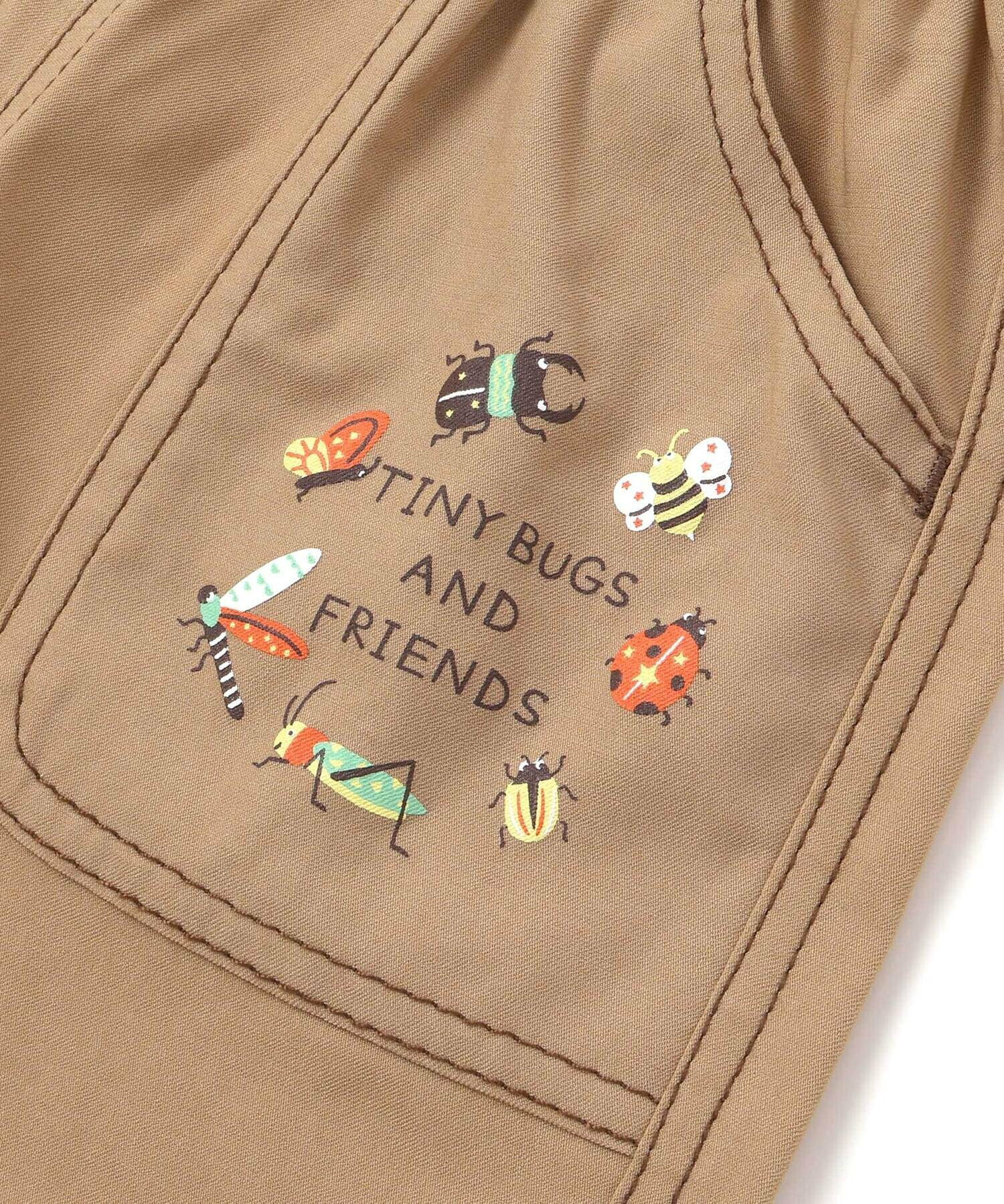 🆕【⭐訂購⭐】🌀 🇯🇵 日本直送 翻折式格紋褲腳 昆蟲印花 短褲［2款選］🌀 [ELDA-0194][260521]