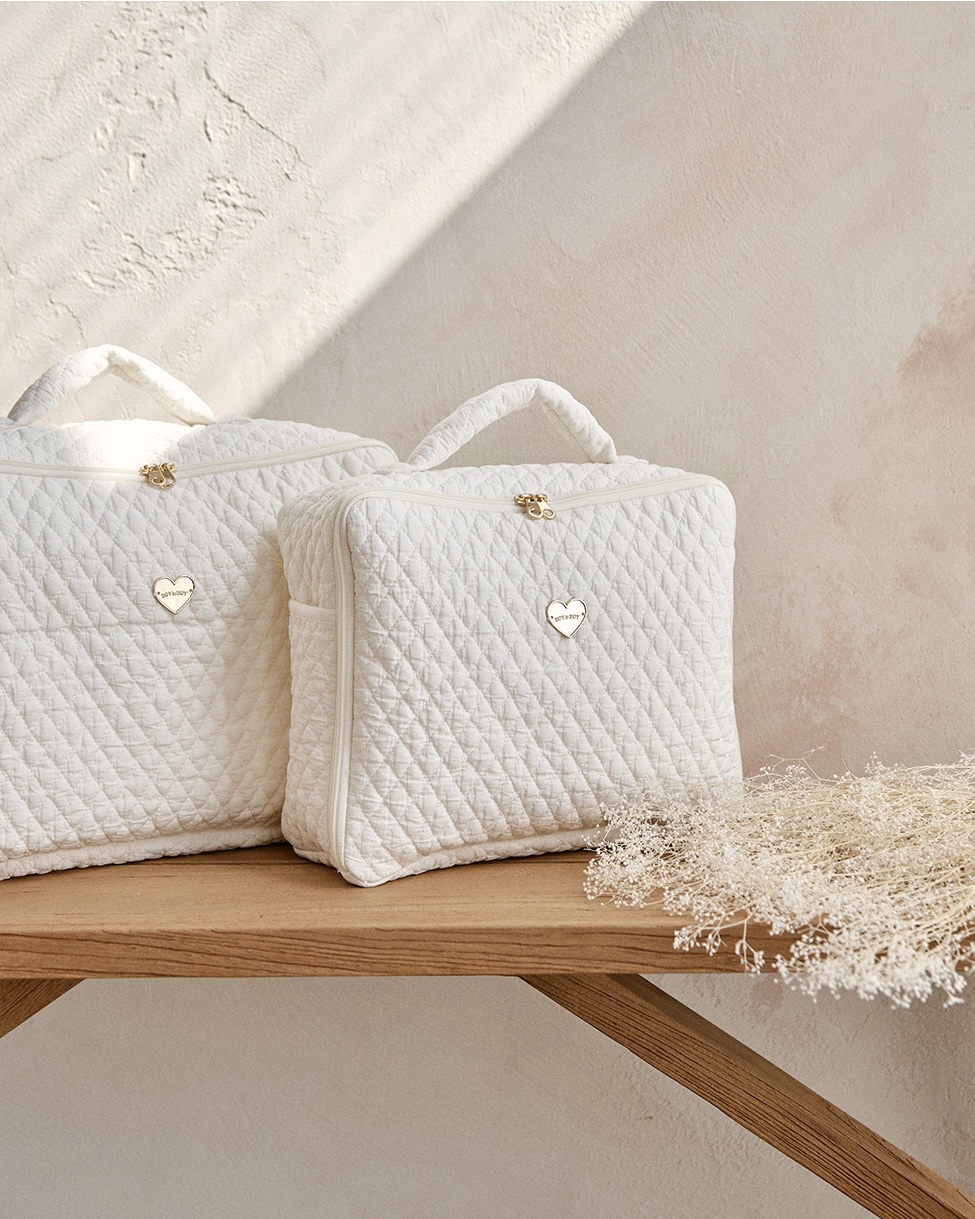 26S/S🌸DTD金心點綴100支鑽石絎縫系列-方形收納旅行包(S/M)