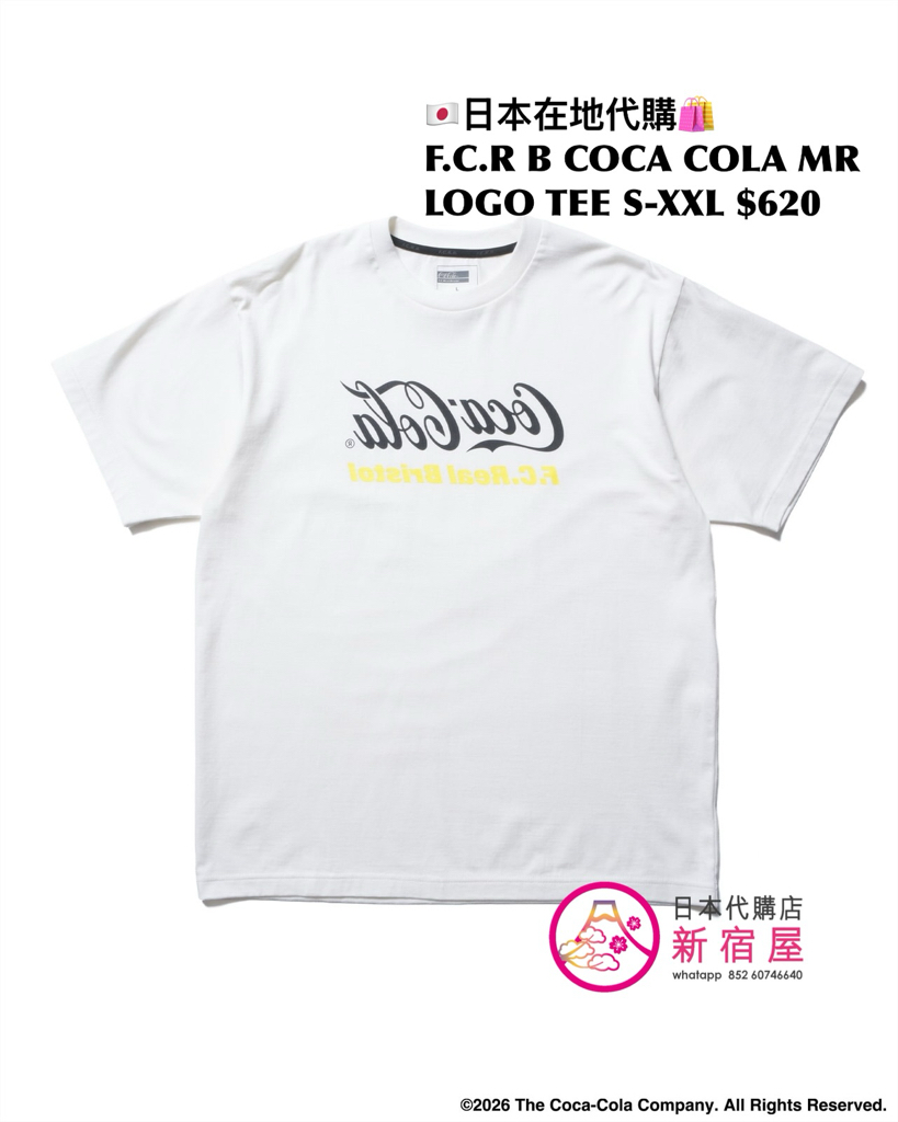 F.C.REAL BRISTOL x COCA COLA AD BANNER TEE/ MIRRO LOGO TEE/ LISTED LOGOS TEE/ HEATHER TEE 