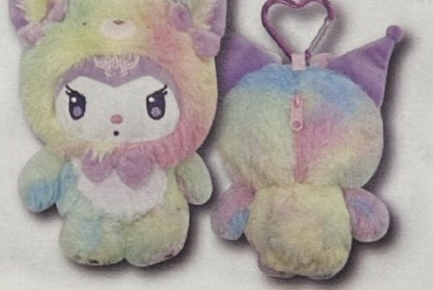 Sanrio 彩色kuromi 登山扣拉鍊公仔 63204109