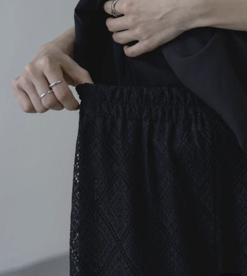 蕾絲休閒褲 - 2026 流行穿搭  蕾絲休閒褲 時尚穿搭 優雅日常 柔軟舒適 獨特設計 成人休閒 易於配搭 日本直送   #JP-I-260035