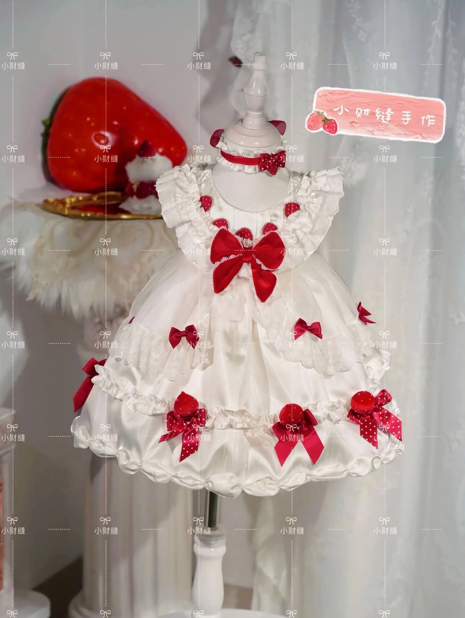 小财缝手作  「奶油草莓🍓蛋糕」