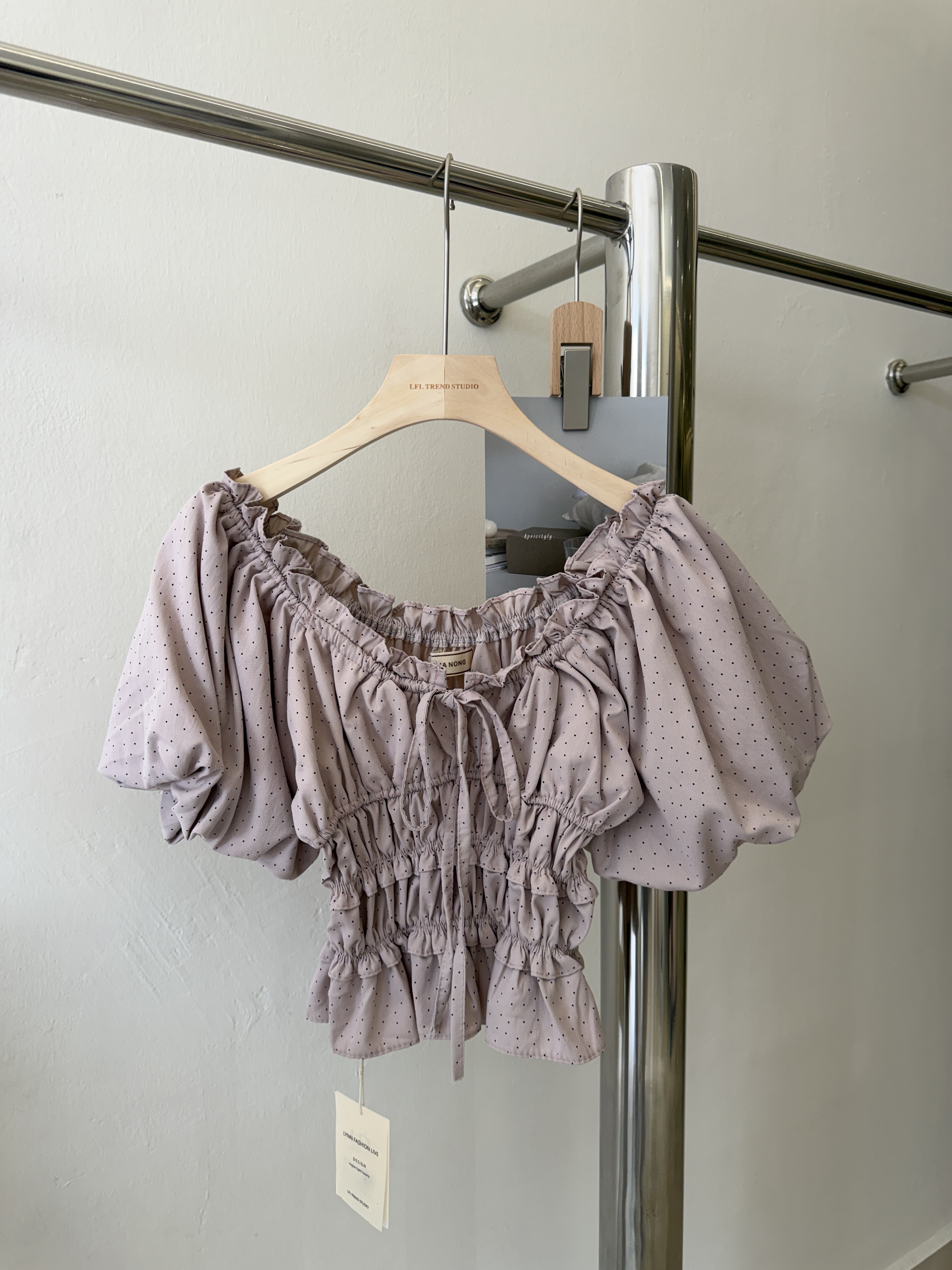 6528 甜美气质收腰系带一字肩