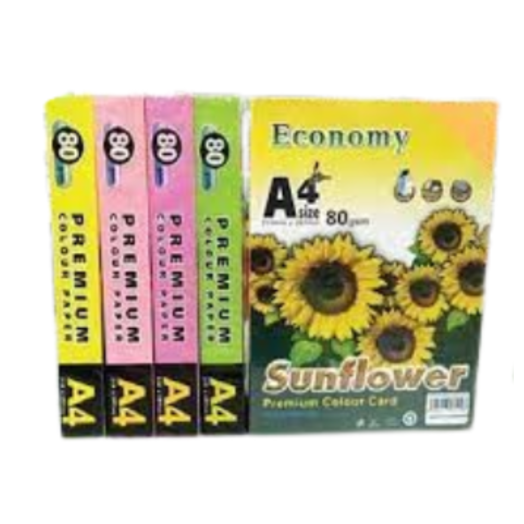 Sun Flower Color Paper A4 80gsm 400's