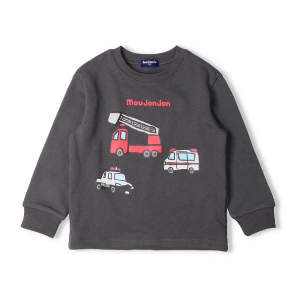 🆕【⭐訂購⭐】 🇯🇵日本直送🌀 手繪風工作車輛印花 抓絨衛衣［2款選］🌀[ELBA-0064][260307]