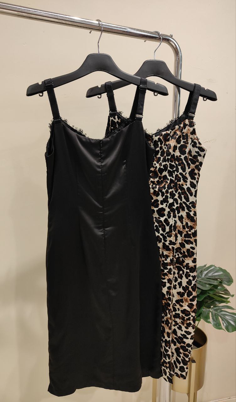 蕾丝边吊带连身裙 KB7068