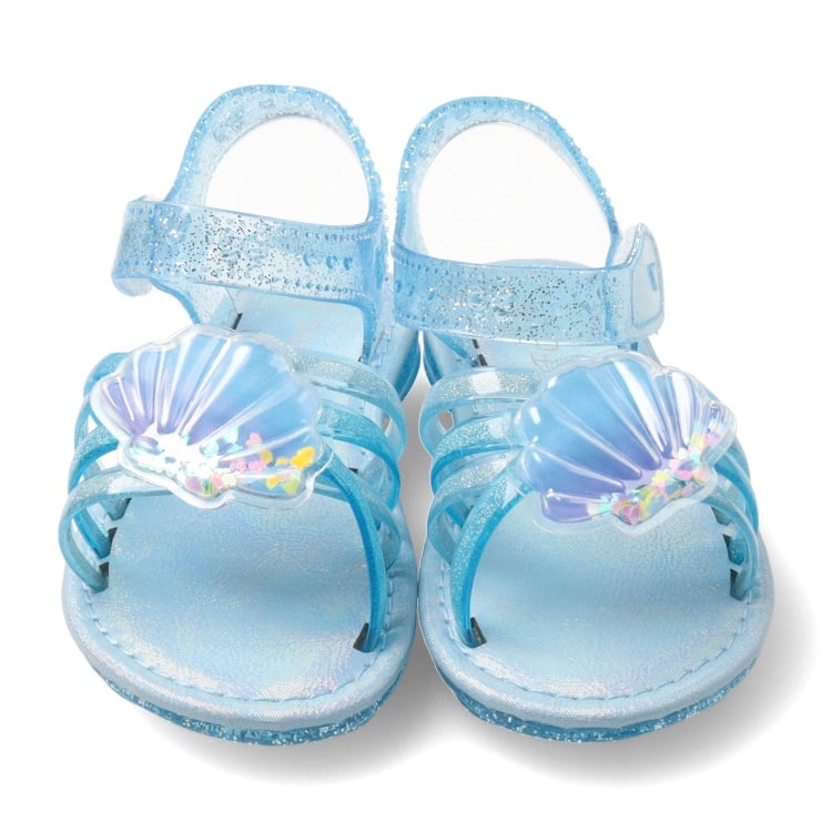 🆕【⭐訂購⭐】 🇯🇵日本直送🌀閃亮心形亮片貝殼 透明涼鞋［2款選］🌀[ELDA-0210][260522]