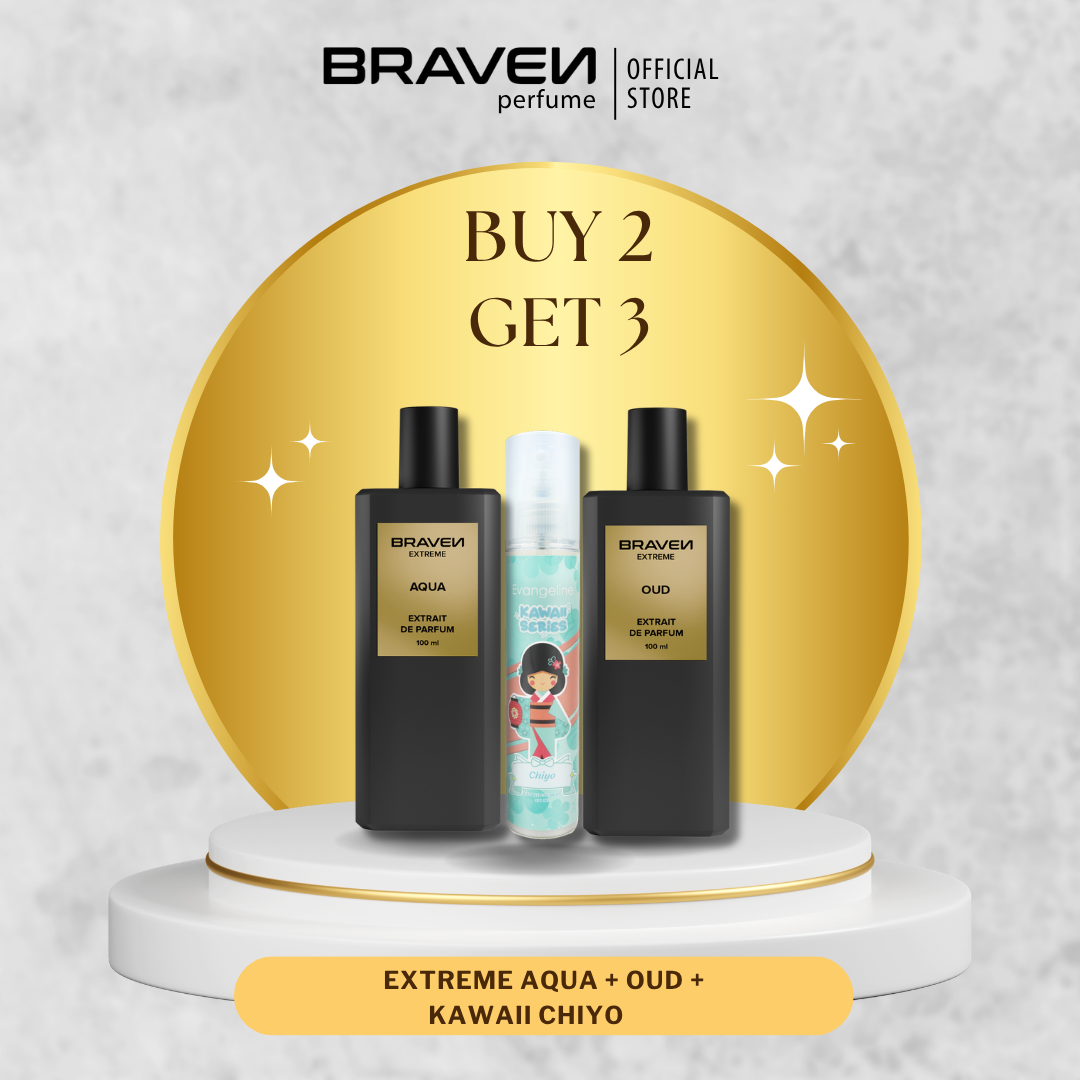 Braven Perfume Combo Set - Buy 2 Get 3 - Extreme Aqua + Extreme Oud