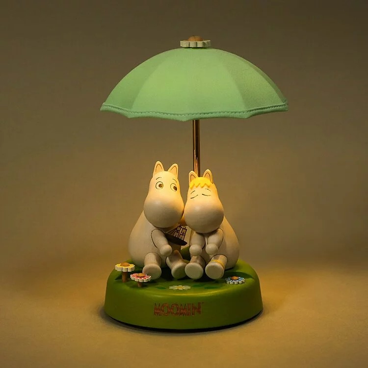 📦訂購 Moomin & Moomintroll 姆明 & 科妮 木制造型傘燈 LED小夜燈