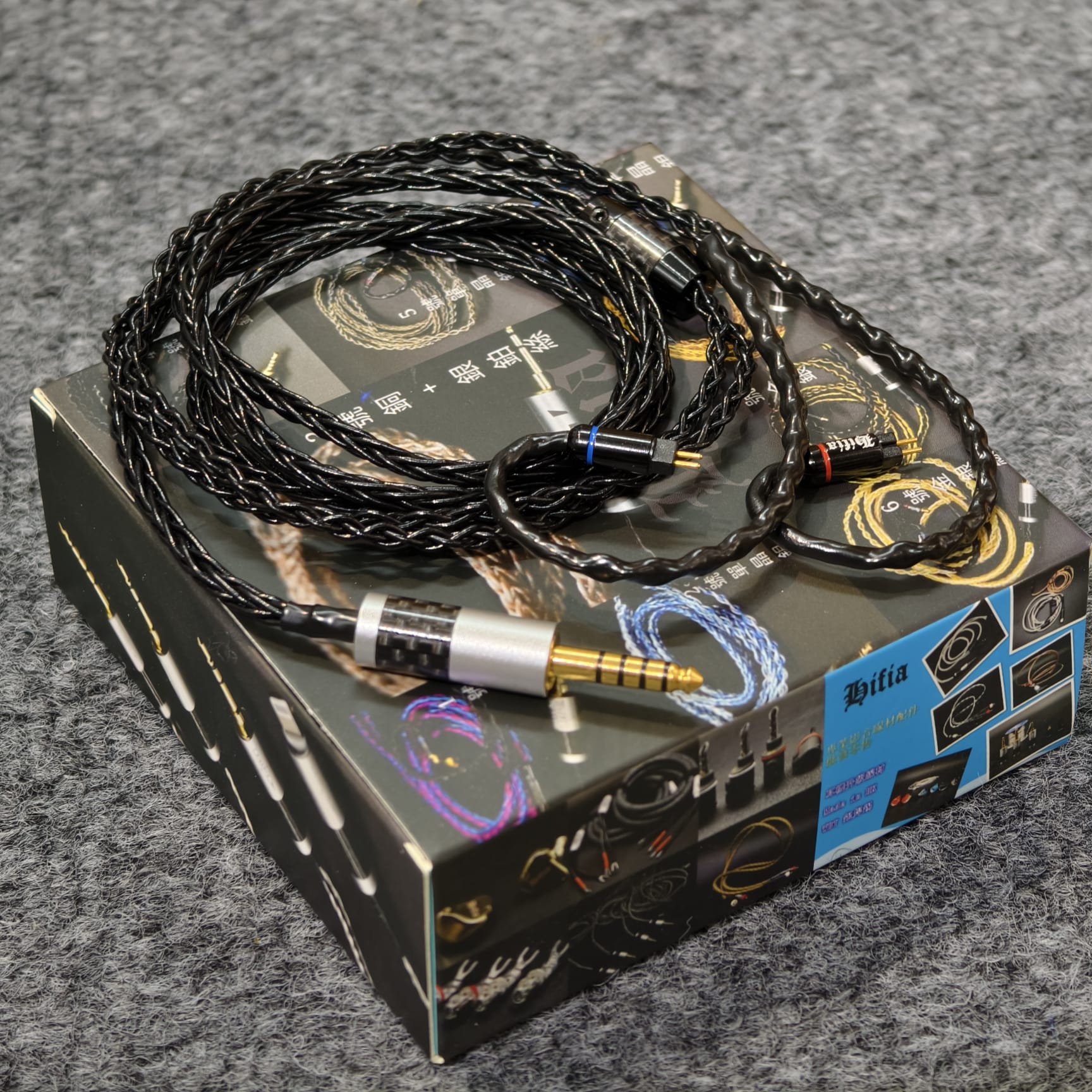 Futechaudio 4號線黑武士升級線單晶銀-