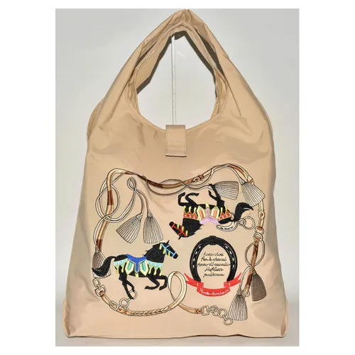 日本🗾直送特色馬🐴圖案刺繡可折疊包袋現貨🤩