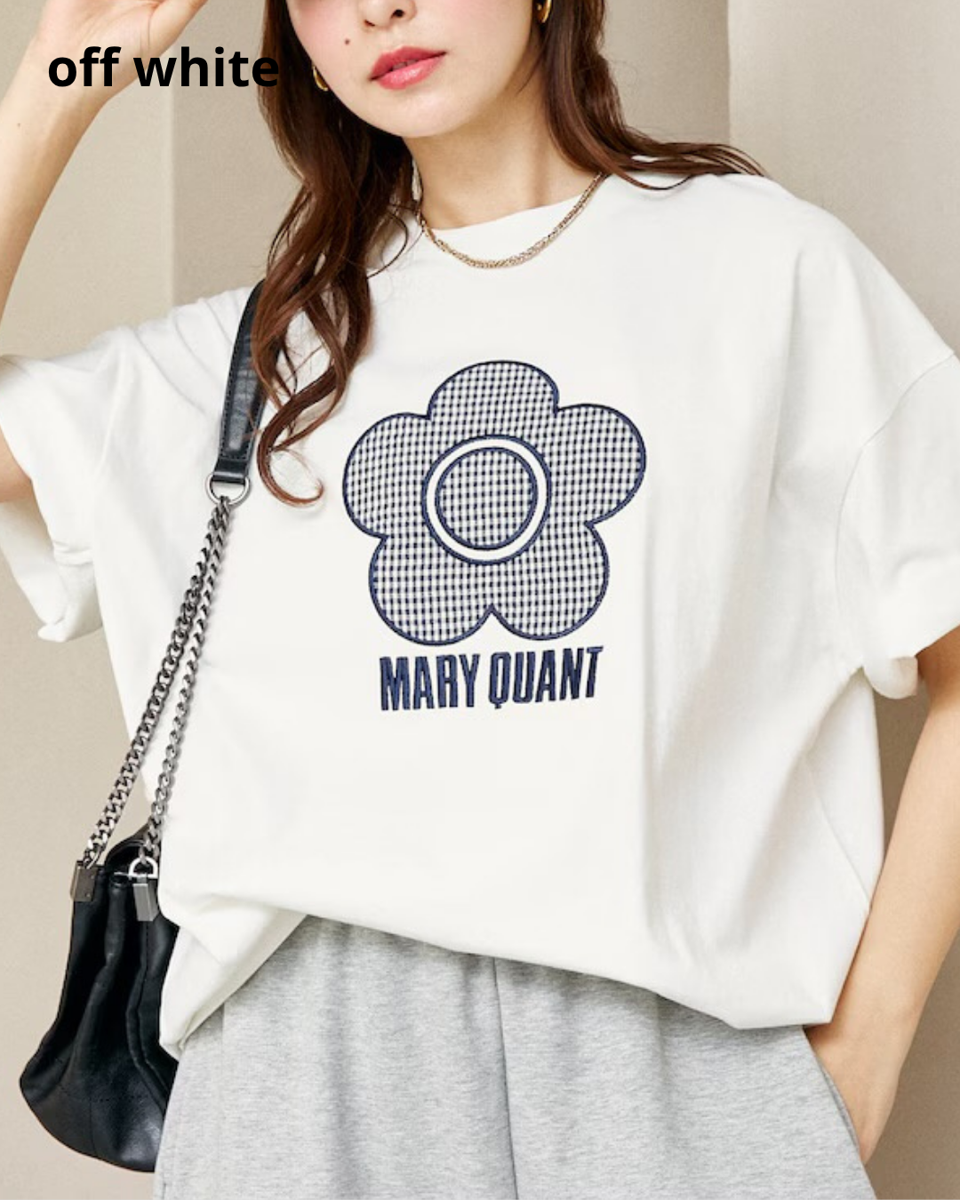 日本代購【 2026 新商品 日本直送  MARY QUANT × PUBLUX 限定聯乘  花花 T恤 Limited Collab logo tee 】
