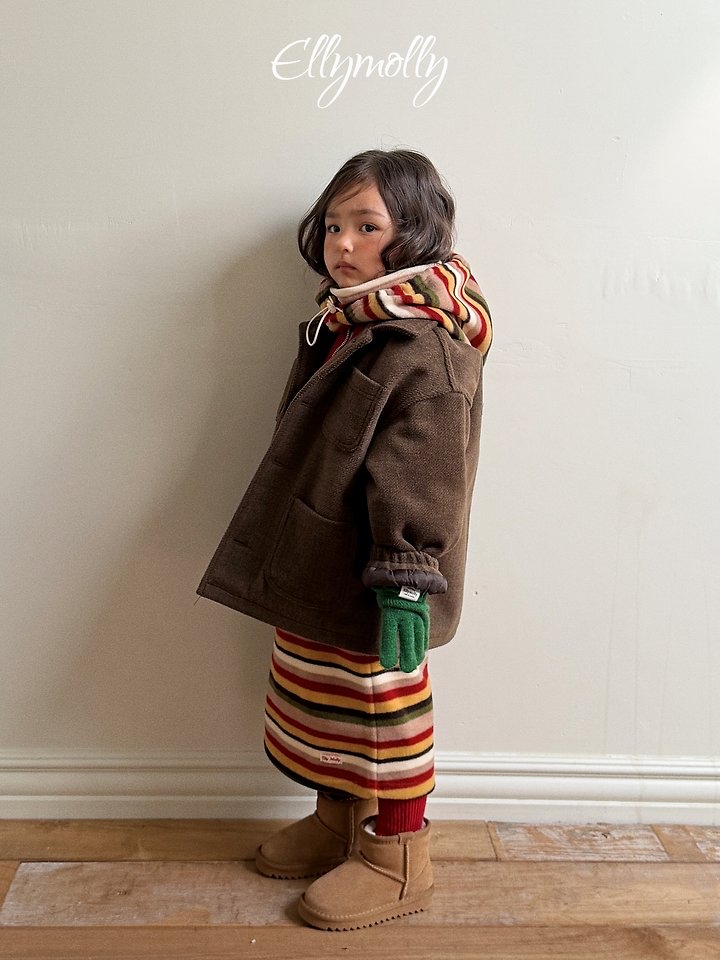 Ellymolly | Fluffy Wool Coat