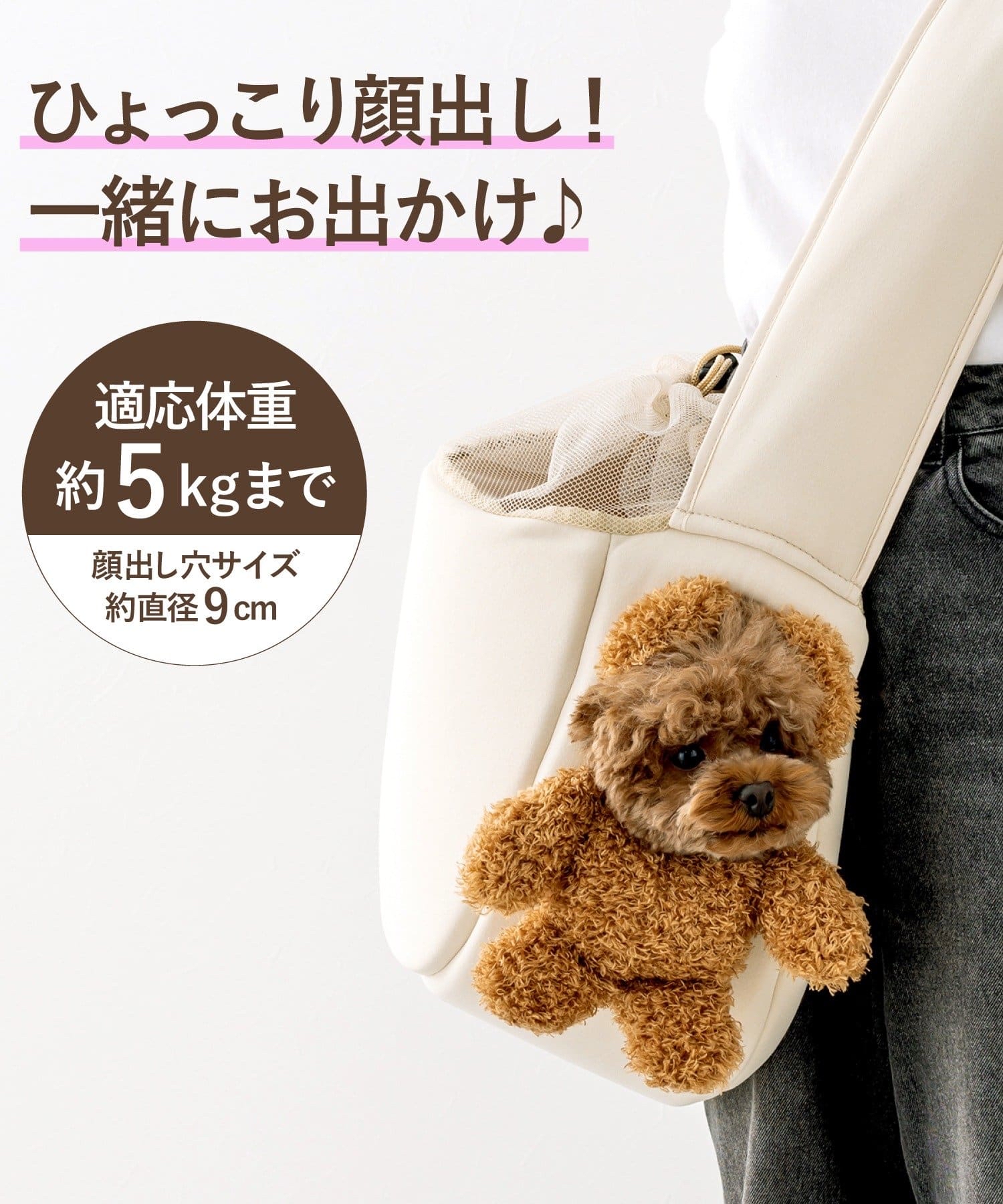 日本3Coins 露臉竉物袋