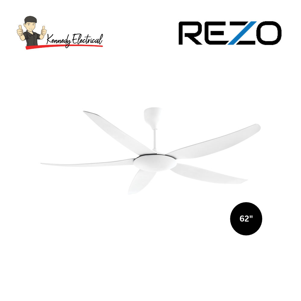 Rezo 62" Zetta DC Motor Ceiling Fan (ZETTA62)