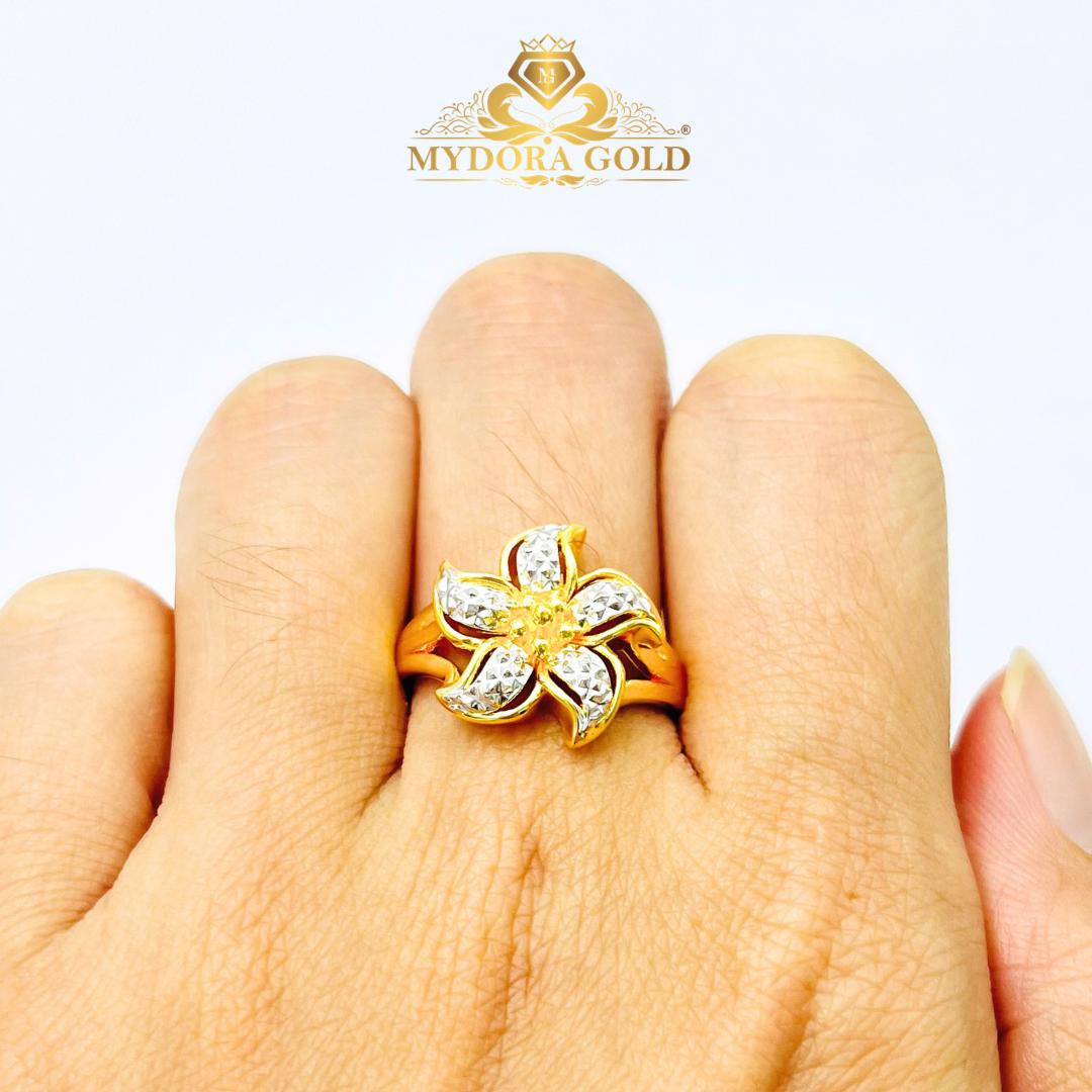 MYDORA Cincin Bunga Ayu Spinwind (5G) l EMAS 916/22K