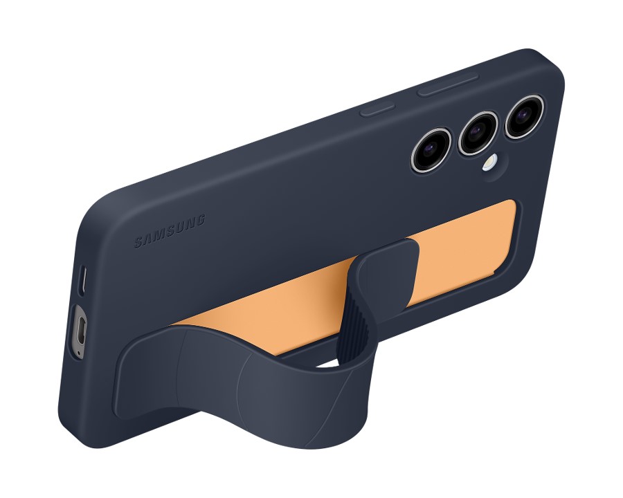 Samsung Galaxy S24 FE 矽膠薄型保護殼(附指環帶) (深藍色) EF-GS721CNEGWW