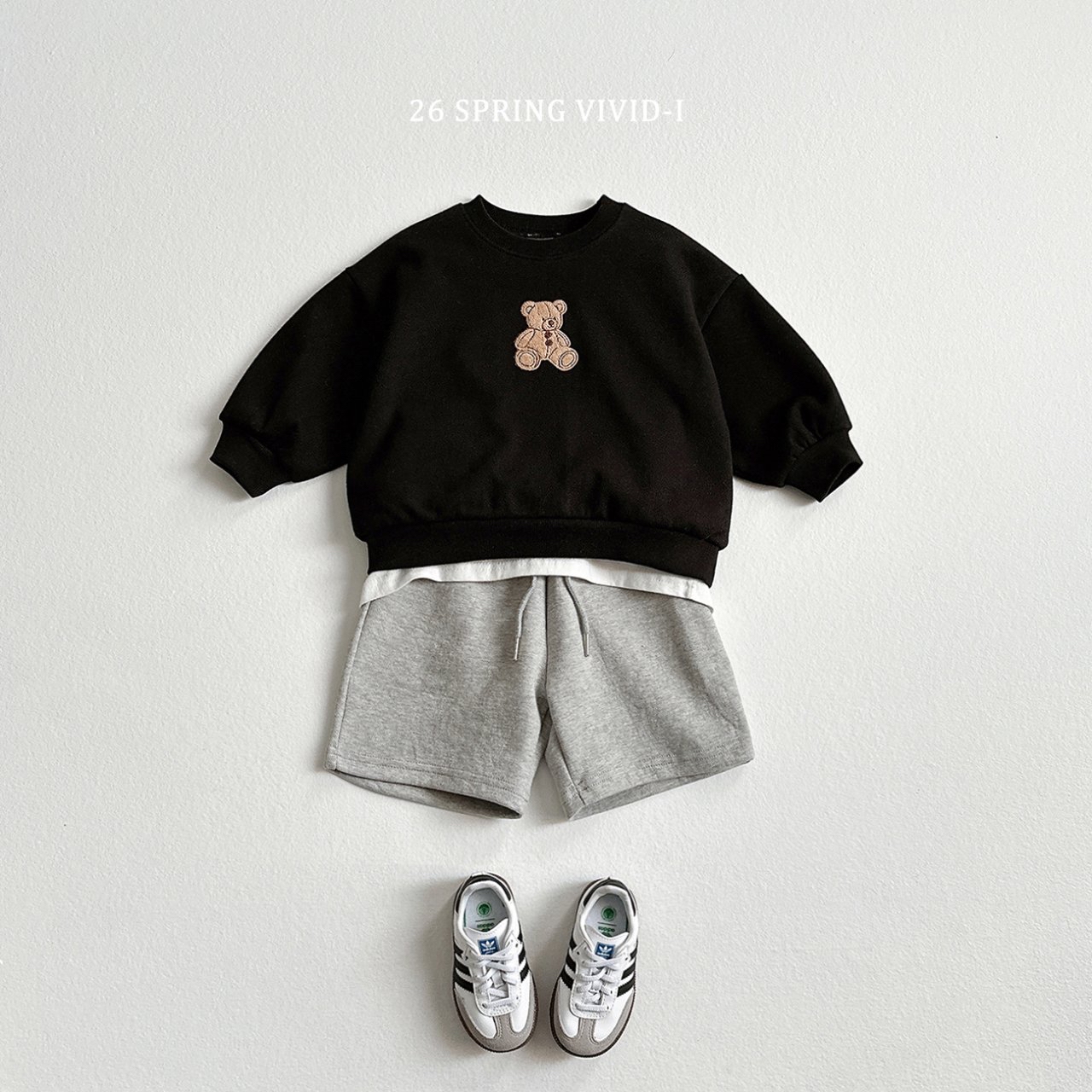 🌸預訂 韓國直送🌸🇰🇷VIVIDI三色動物刺繡貼花寬鬆衛衣