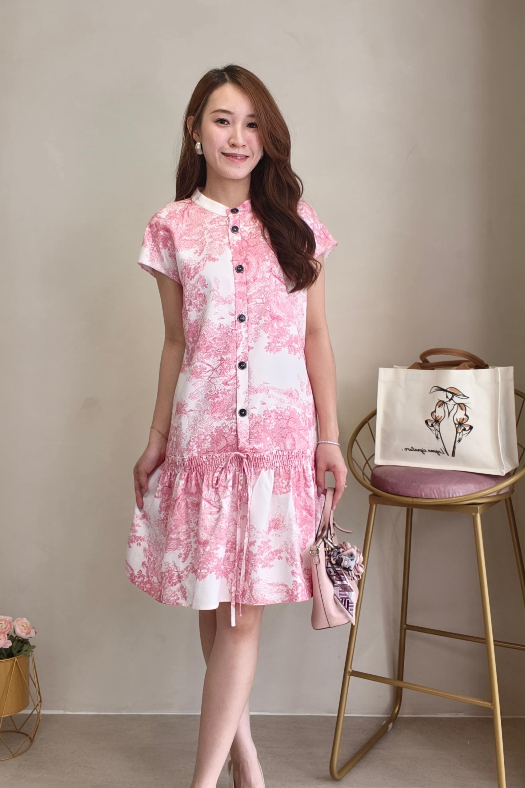 14241305 Porcelain Garden Button Dress