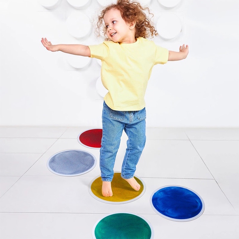 觸感顏色水墊（圓形金沙30cm) Sensory Floor Tile 